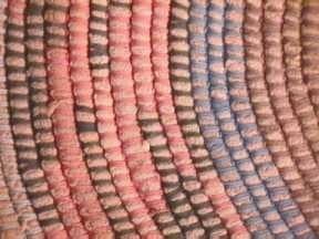vintage string crochet rug
