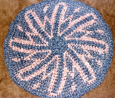 fabric tapestry rug
