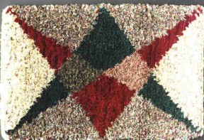 sewn shag rug